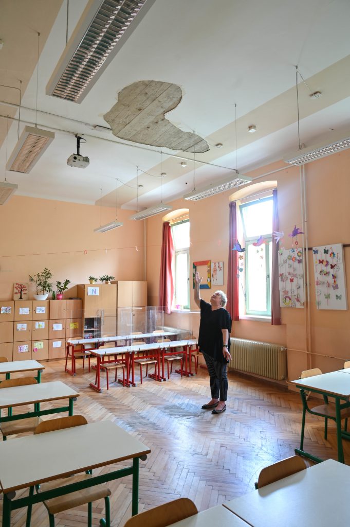 Osim učenika trećeg razreda, oštećena učionica koristi se i za produženi boravak / Snimio Mateo LEVAK