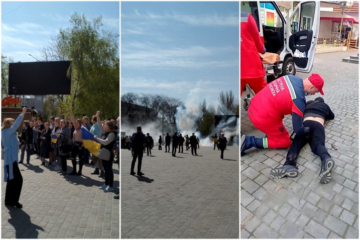 Prosvjedi u okupiranom Hersonu / Foto Reuters