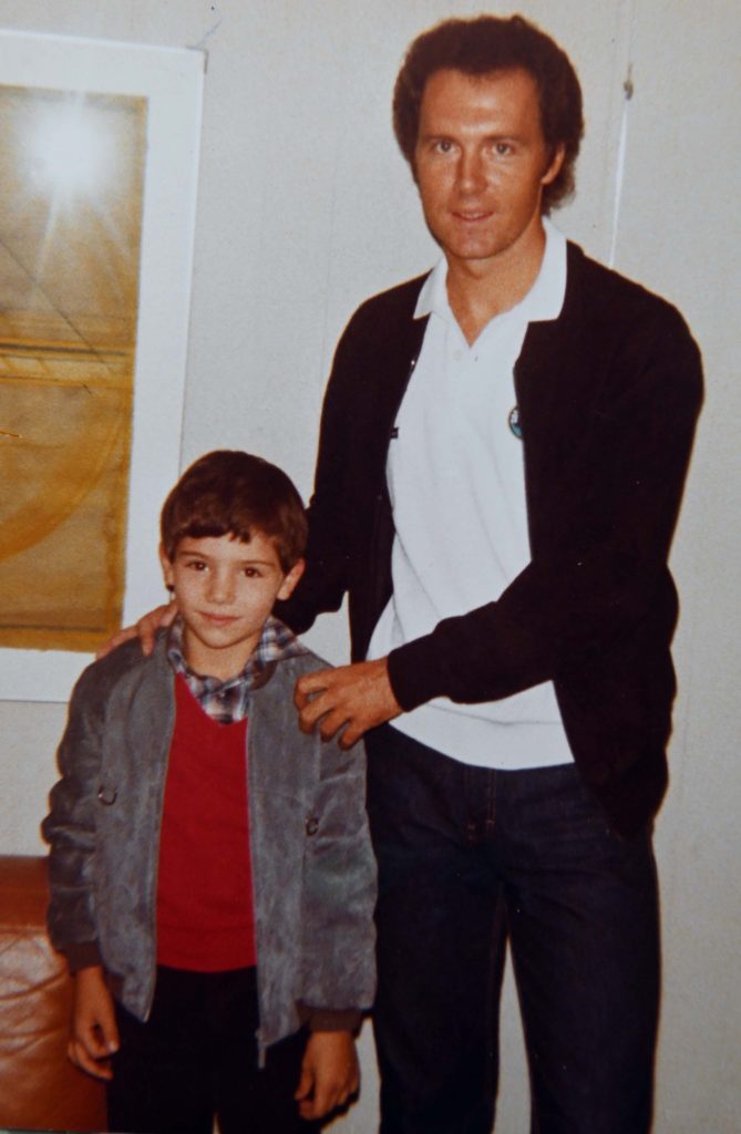 Bogdan Turudija junior s Franzom Beckenbauerom, alfom i omegom svjetskog nogometa