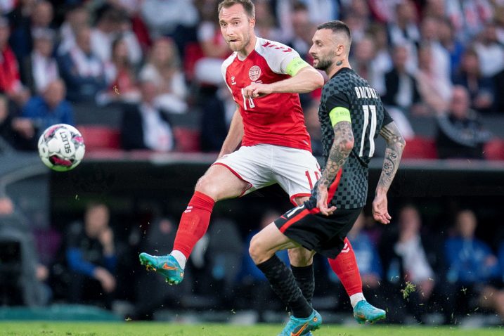 DVOBOJ BIVŠIH SUIGRAČA - Christian Eriksen i Marcelo Brozović/Foto REUTERS