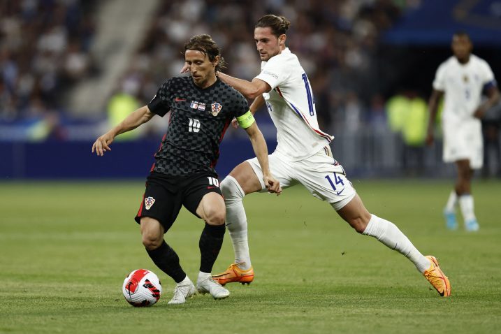 Luka Modrić i Adrien Rabiot/Foto REUTERS