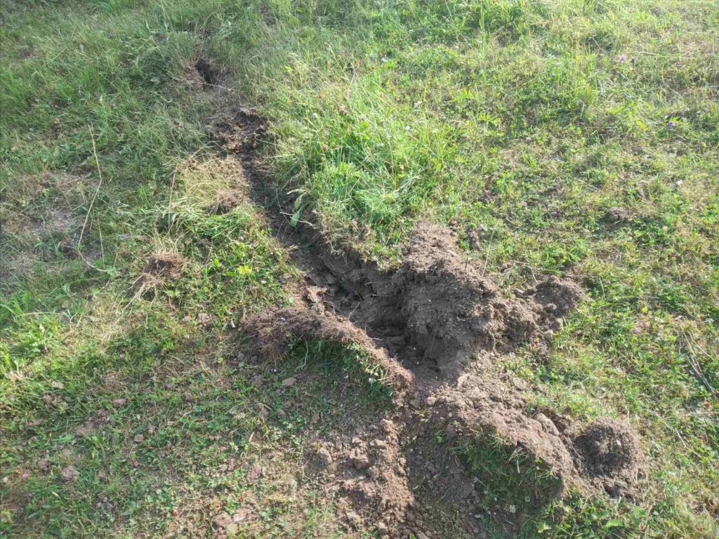  Mjesto prvog udara groma snimljeno nedugo po udaru / Foto KRISTINA GRUBINIć 