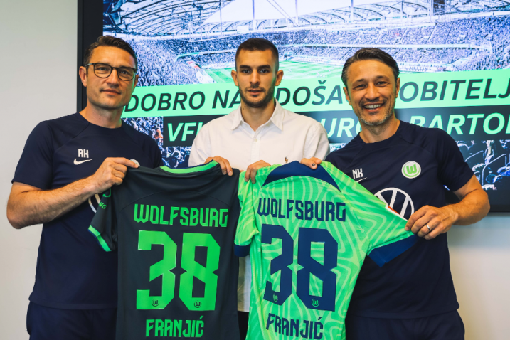 Bartol Franjić i braća Kovač/Foto Wolfsburg