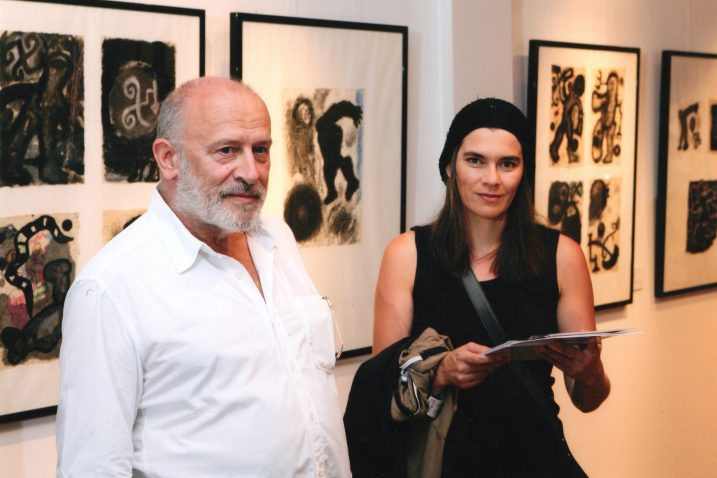 Sa suprugom Anabel Zanze na izložbi Zlatka Kesera, Galerija Adris, Rovinj, 2011. / Fotografije iz obiteljskog albuma