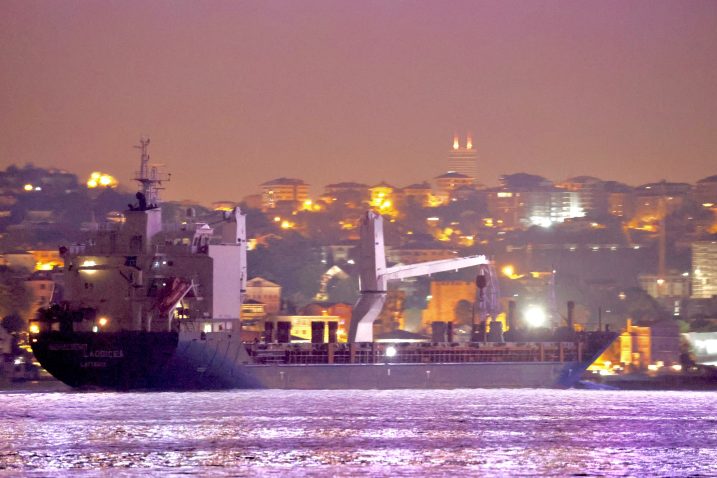 Brod Laodicea snimljen u prelasku Bospora / Foto Yörük Işık, Twitter