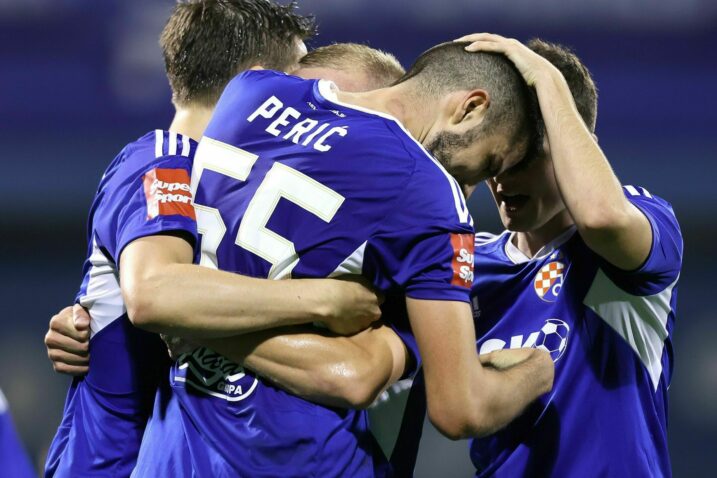 I STOPERI ZABIJAJU... - Dino Perić slavi sa suigračima/Foto PIXSELL