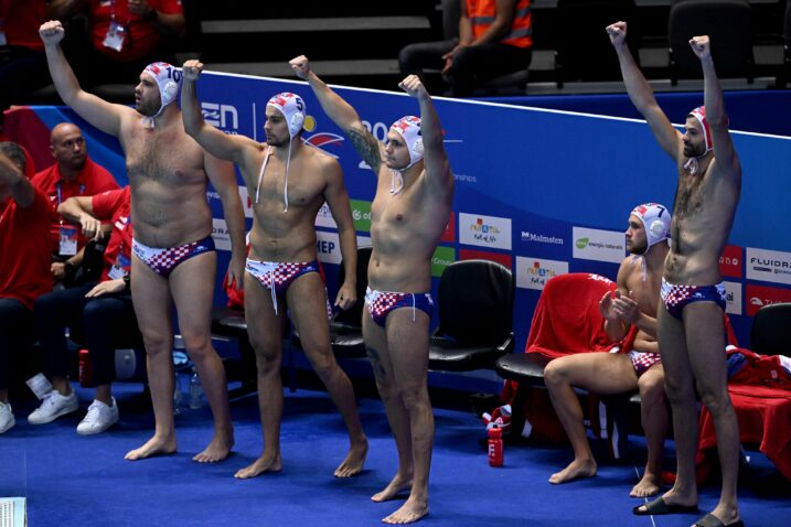 GLADNI USPJEHA - Josip Vrlić, Franko Lazić, Rino Burić, Matias Biljaka i Toni Popadić/Foto PIXSELL