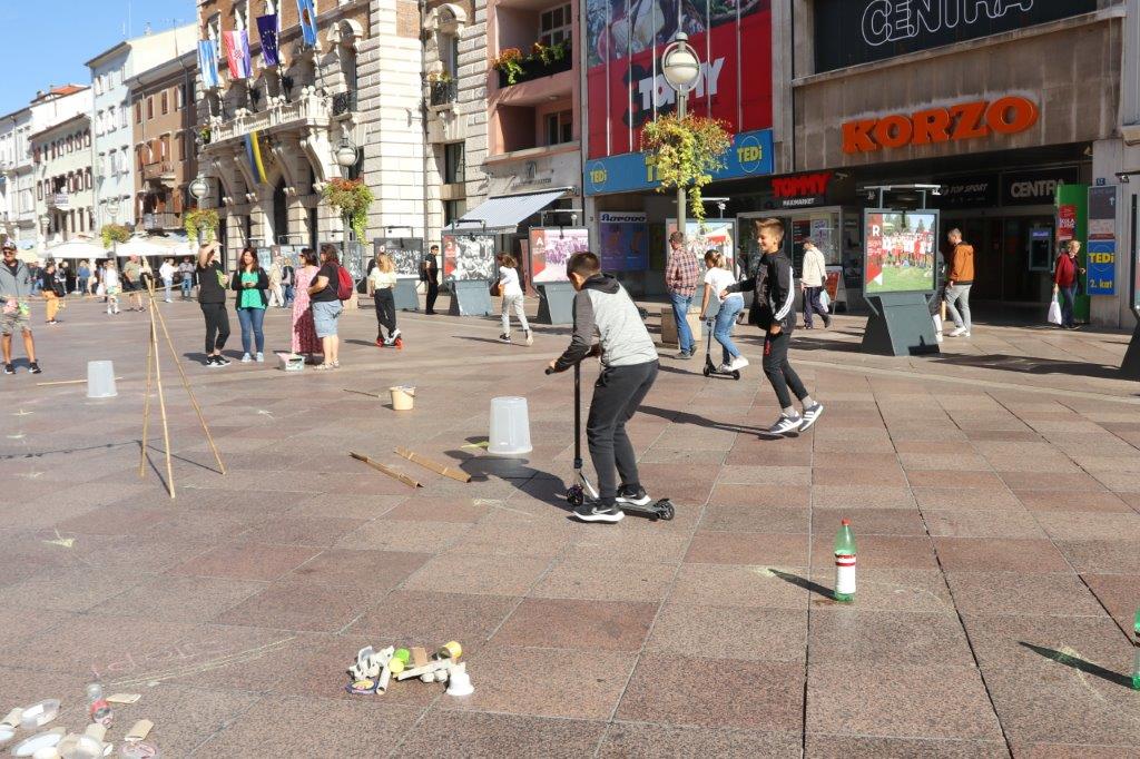 Eko utrka romobila i skateboarda na Korzu, dan mobilnosti / Foto Grad Rijeka