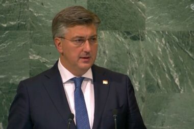 Andrej Plenković / Foto Screenshot UN
