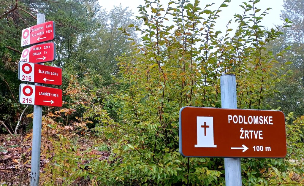 Na lokalitetu Pod Lom nalazi se jedno od stratišta u kojem su strijeljani antifašisti s Ćićarije / Snimio Edi PRODAN