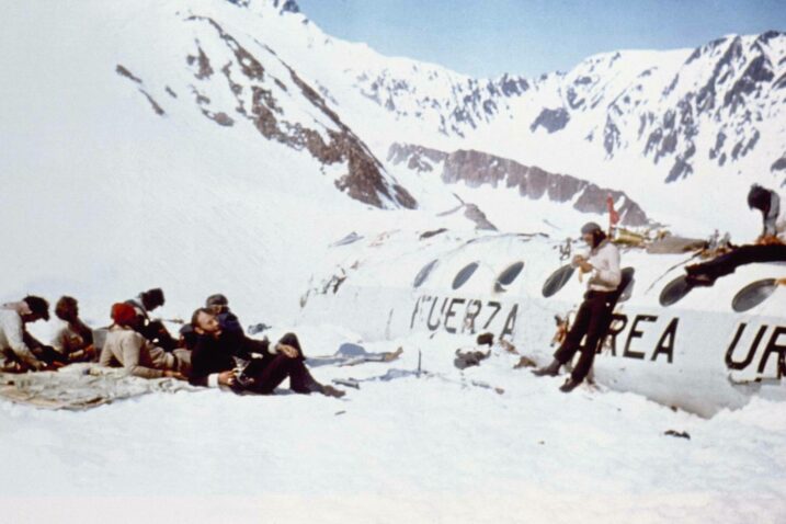 Ragbijaši kraj olupine aviona u prosincu 1972.