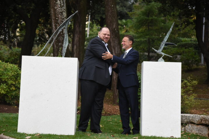 Ruslan Stefanchuk i Gordan Jandroković otkrili su spomenik Ivanu Franku / Snimio Sergej DRECHSLER