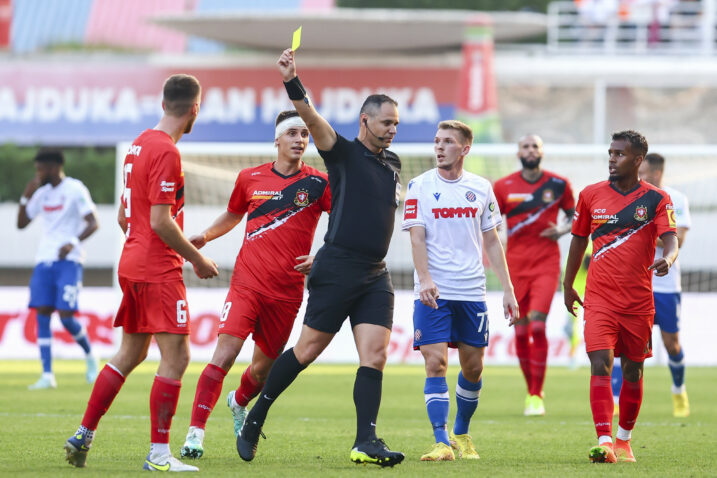 Sudac Jović nije se proslavio u ogledu Hajduka i Gorice/Foto PIXSELL