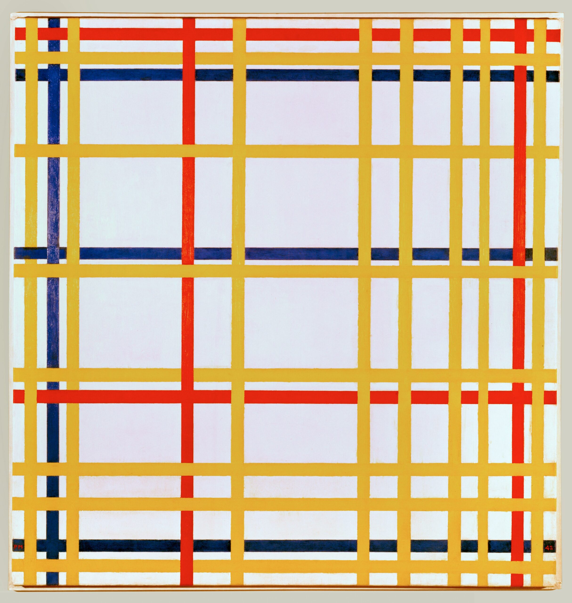 Foto: Wikipedia / Piet Mondiran, "New York City I", MoMA, New York, SAD