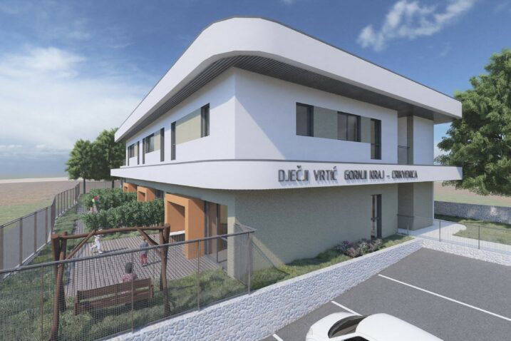 Vizualizacija izgleda budućeg dječjeg vrtića Gornji kraj