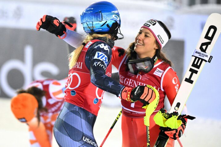 Wendy Holdener i Mikaela Shiffrin/Foto REUTERS