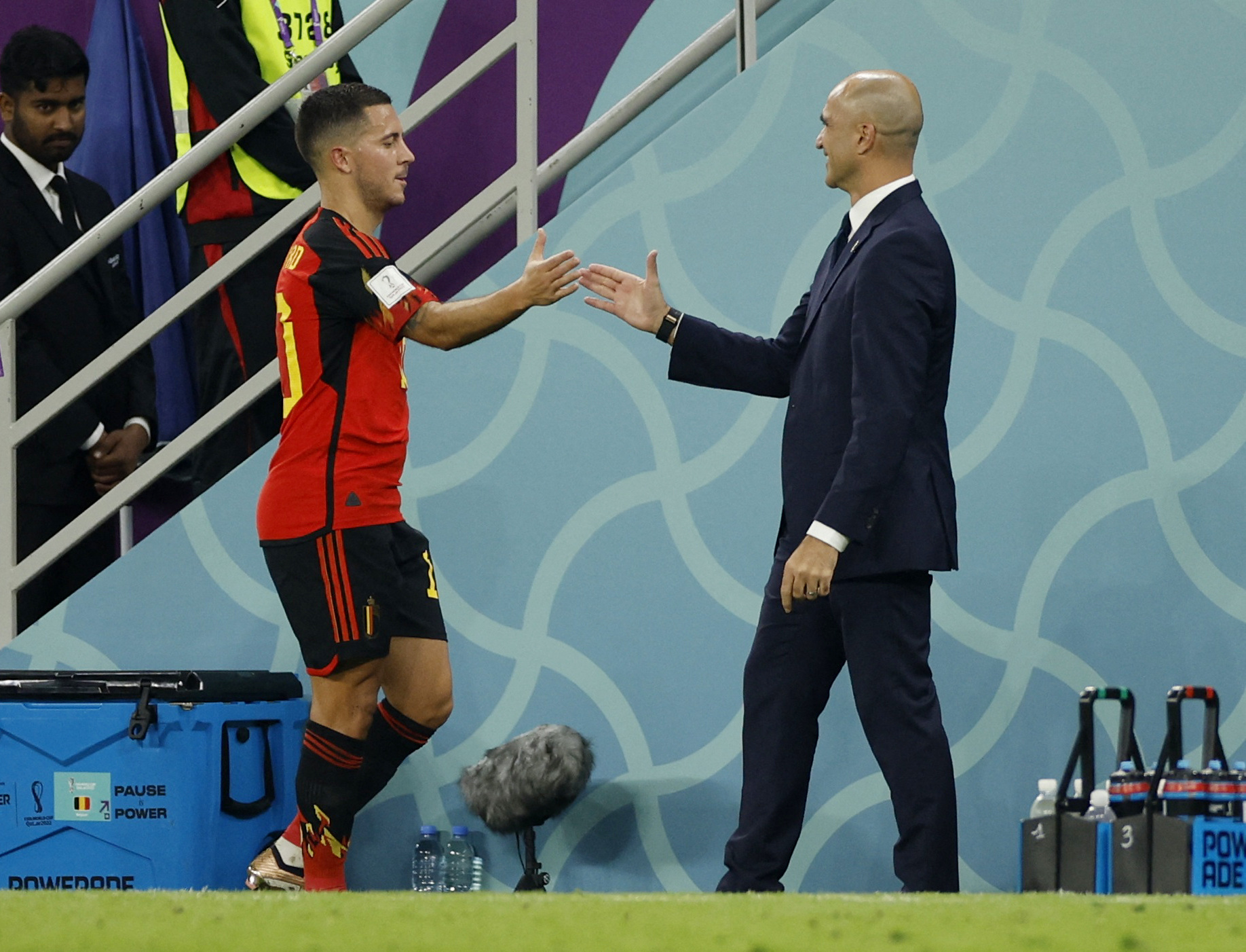 Eden Hazard i Roberto Martinez/Foto REUTERS