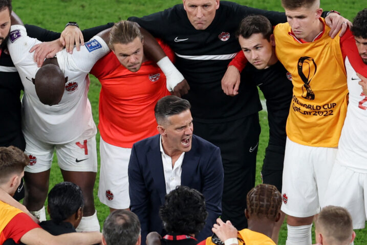 John Herdman i igrači nakon utakmice/Foto REUTERS