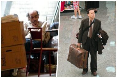 Mehran Karimi Nasseri (lijevo, wikipedia), Tom Hanks ga je glumio u filmu Terminal