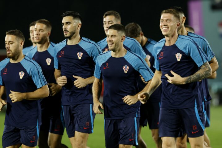 Nikola Vlašić, Josip Šutalo, Andrej Kramarić i Kristijan Jakić/Foto REUTERS