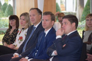 Nina Perko, Paula Vidović, David Sopta, Josip Bilaver i Oleg Butković na svečanosti u Zadru / Foto Arif Sitnica