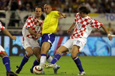 Josip Šimunić, Ronaldo i Niko Kranjčar/Foto PIXSELL