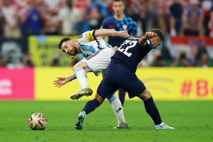 Josip Juranović i Leo Messi/Foto REUTERS