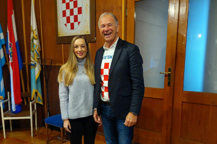 Novoimenovana vijećnica Mirna Tomulić Holjar i predsjednik Vijeća Željko Dumičić / Foto Hrvoje Hodak