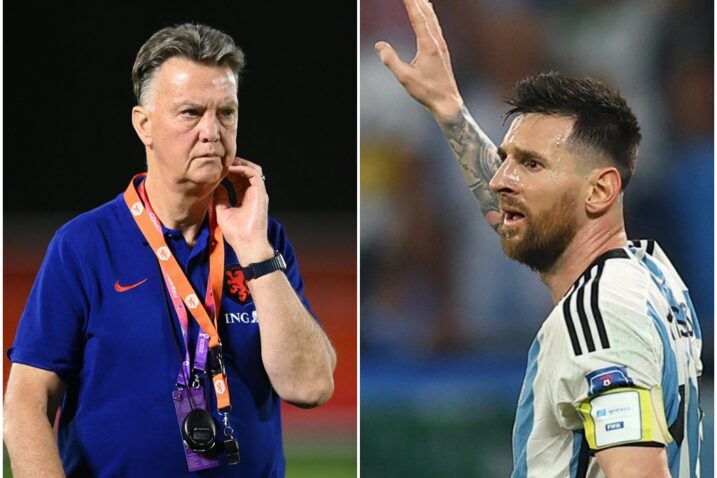 Louis Van Gaal i Leo Messi/Foto REUTERS