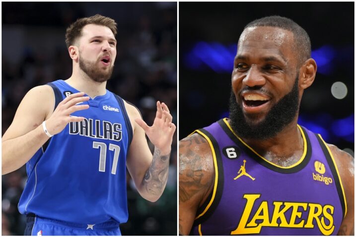 Luka Dončić i LeBron James/Foto REUTERS