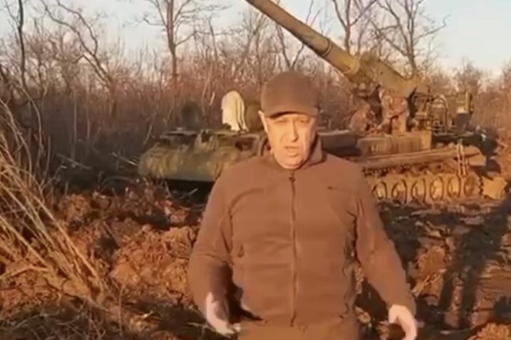 Jevgenij Prigožin nedavno je kraj Bahmuta snimao poruku ukrajinskom predsjedniku Volodimiru Zelenskom, koji je posjetio ovaj grad na samoj fronti / Foto Screenshot Twitter