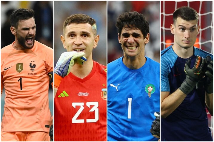 Hugo Lloris, Emiliano Martinez, Yassine Bounou i Dominik Livaković/Foto REUTERS