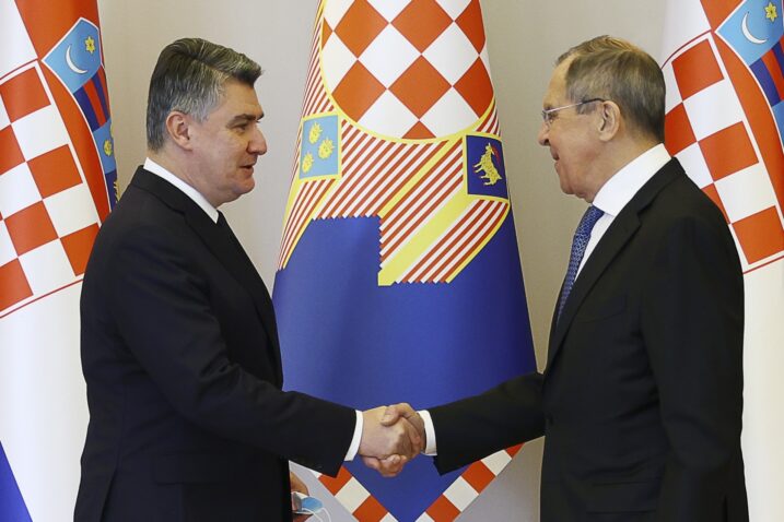 Zoran MIlanović i Sergej Lavrov / Foto Russian Ministry of Foreign Affairs/TASS Photo via Newscom Newscom/PIXSELL