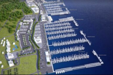 Vizualizacija budućeg izgleda Marine Punat kako je zamišljena Masterplanom razvoja Marina Punat Grupe