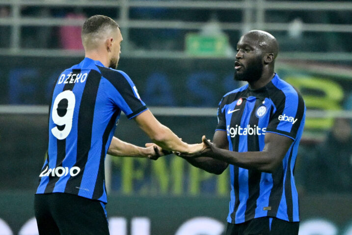 Edin Džeko i Romelu Lukaku/Foto REUTERS