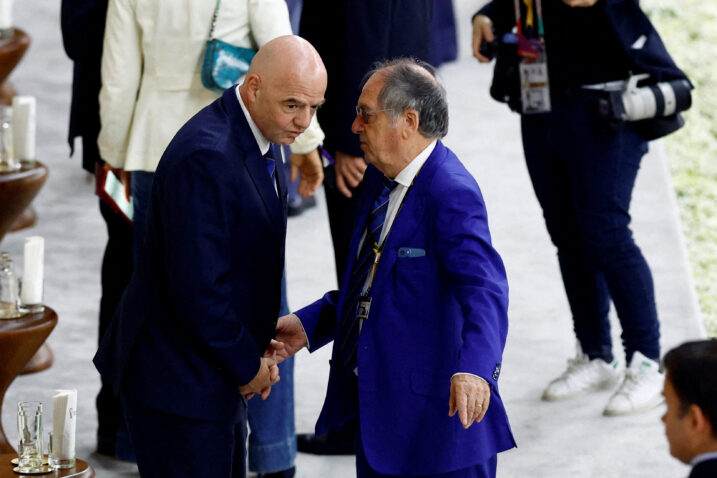 Gianni Infantino i Noel Le Graet/Foto REUTERS