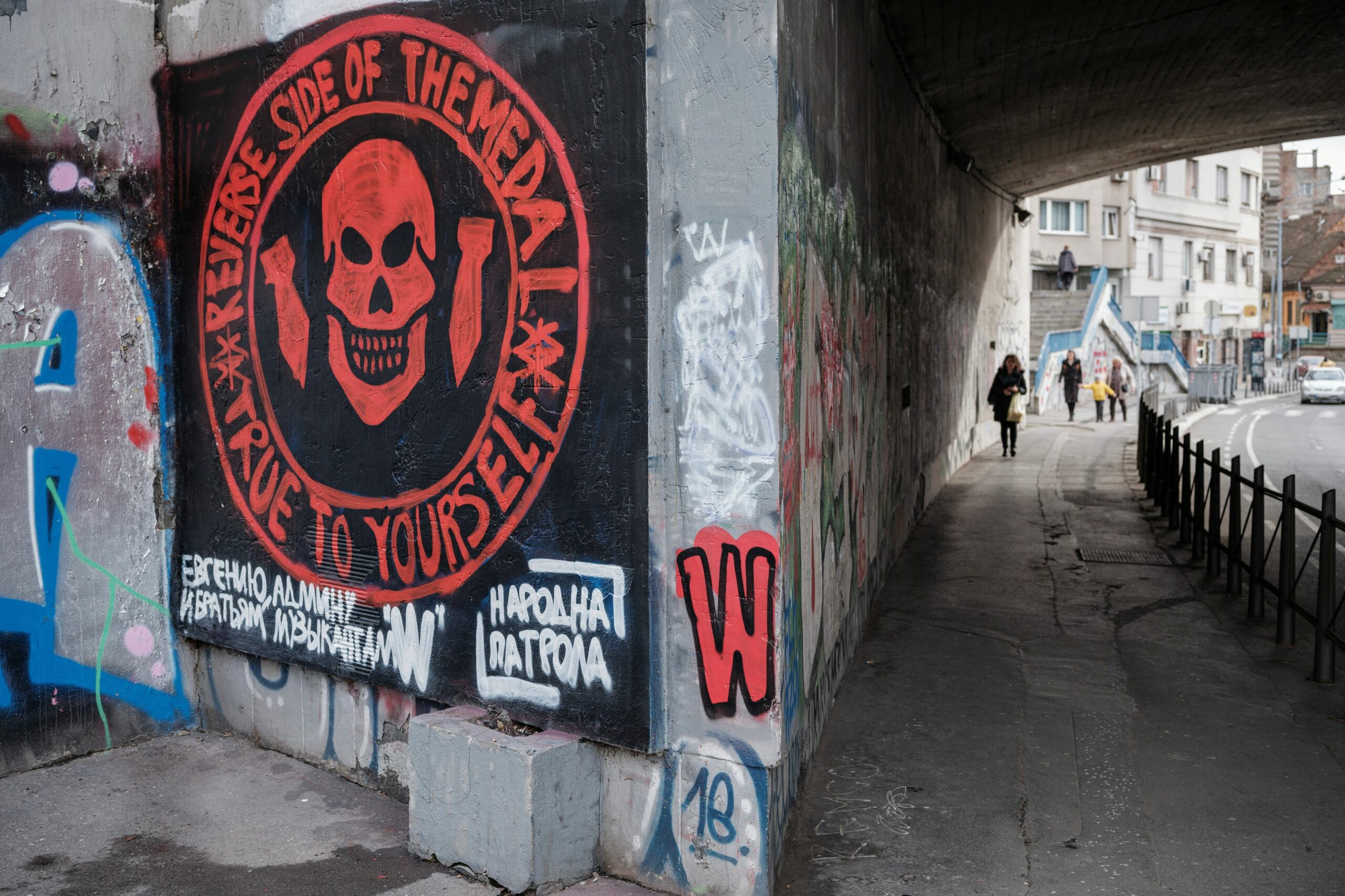 Mural posvećen plaćenicima Wagnera u Beogradu / REUTERS
