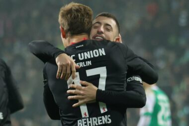Kevin Behrens i Josip Juranović/Foto FC-UNION-BERLIN.DE