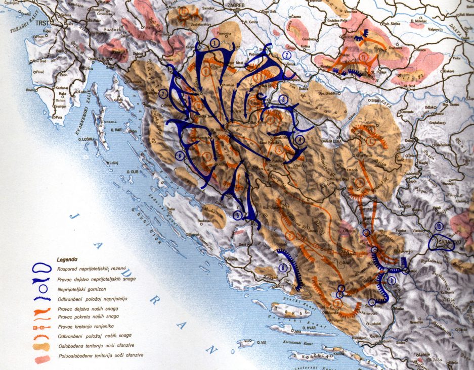 Foto Vojnoistorijskog instituta JNA [Military History Institute of the JNA] – Istorijski atlas oslobodilačkog rata naroda Jugoslavije