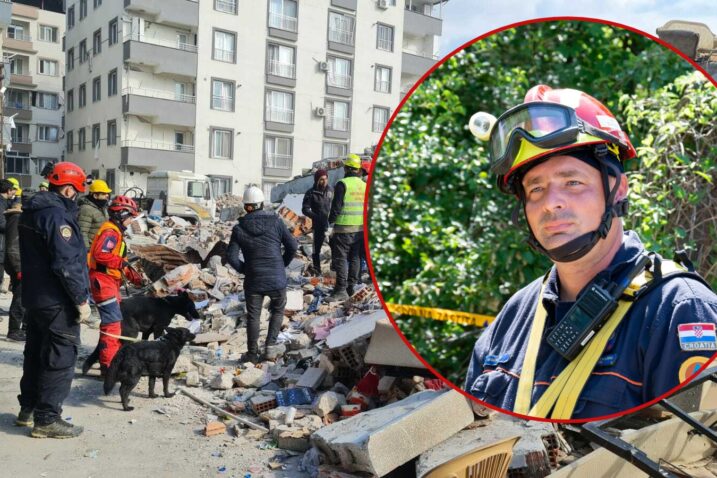 Siniša Badovinac (u krugu) / Foto: Ravnateljstvo Civilne zaštite