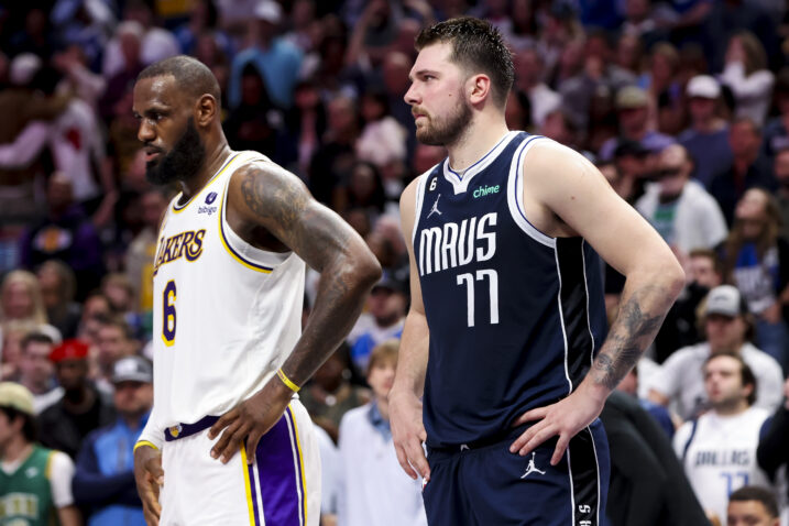 LeBron James i Luka Dončić/Foto REUTERS