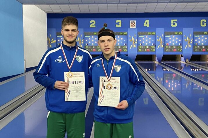 Karlo Petranović i Matej Mrle, prvaci Hrvatske u kategoiriji parova uzrasta U18 (mlađi juniori)