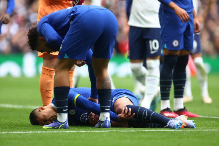 Thiago Silva se ozljedio u susretu protiv Tottenhama/Foto REUTERS