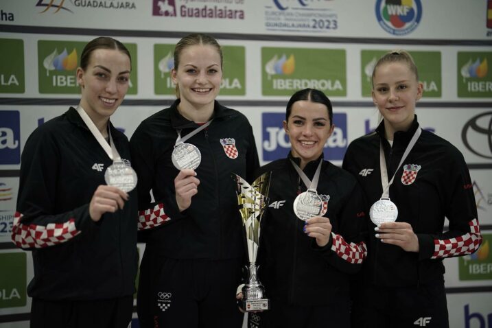 Među osvajačicama medalja je i Riječanka Lea Vukoja/Foto Hrvatski karate savez