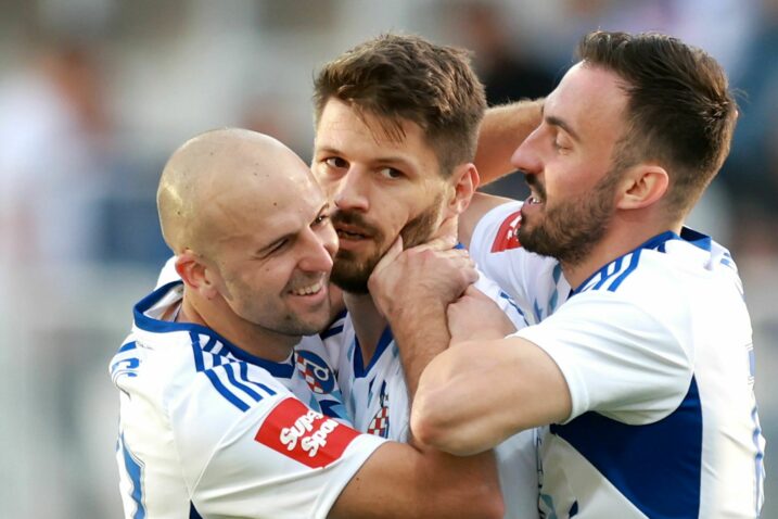 PRILIKA ZA NOVO SLAVLJE - Josip Mišić, Bruno Petković i Josip Drmić/Foto PIXSELL