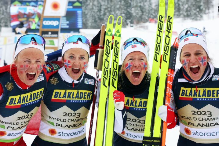 Tiril Udnes Weng, Astrid Oeyre Slind, Ingvild Flugstad Oestberg i Anne Kjersti Kalvaa/Foto REUTERS