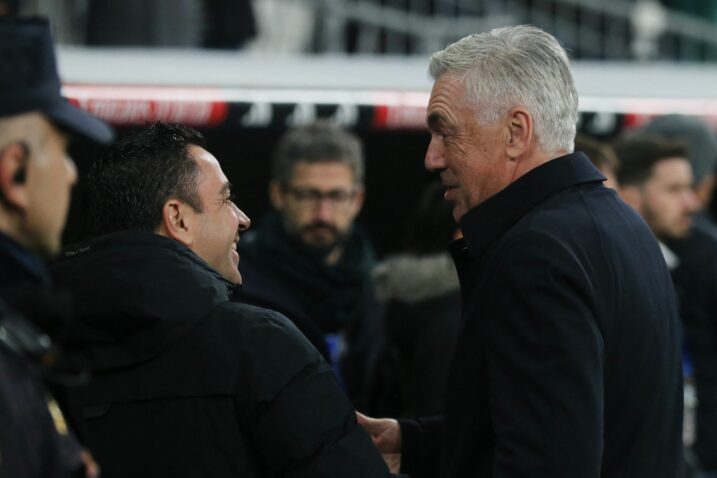 Xavi i Carlo Ancelotti/Foto REUTERS