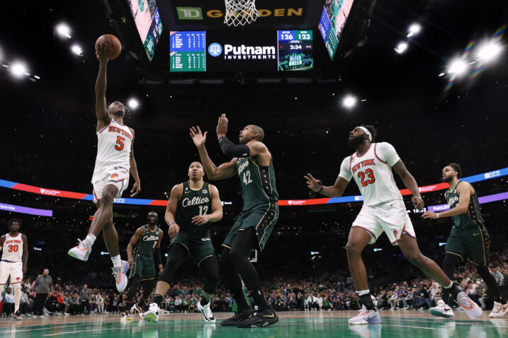 Immanuel Quickley poentira u Bostonu/Foto REUTERS