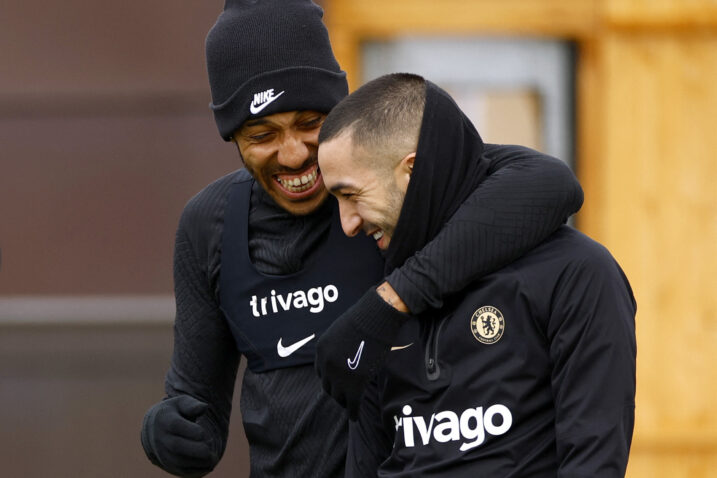 Pierre Emerick Aubameyang i Hakim Ziyech/Foto REUTERS