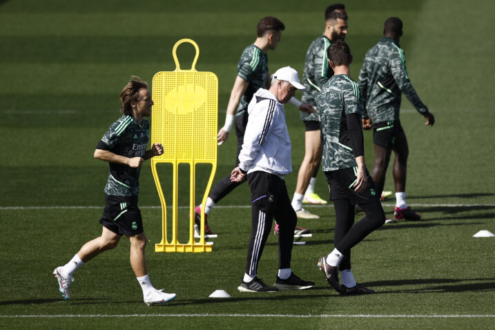 Luka Modrić i Carlo Ancelotti/Foto REUTERS
